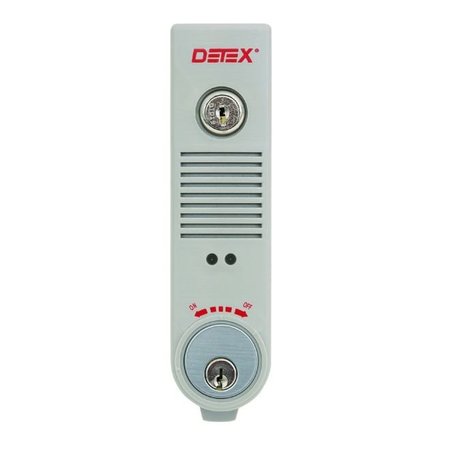 DETEX Weatherized Surface Mount Battery Alarm with Mortise Cylinder EAX500WMC6565